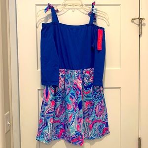NWT Lilly Pulitzer Minisa Off Shoulder Girls Dress